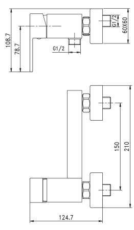 Смеситель Aquanet Blanco AF420-30W