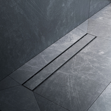 Трап для душа Am.Pm PrimeFlow 60 W02SC-U11-060-04BM с Черной матовой решеткой / под плитку Tile