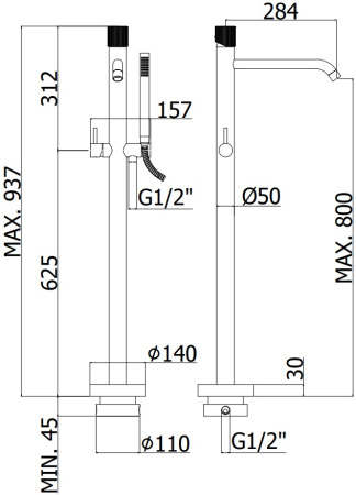 Смеситель Paffoni Jo JO032CR
