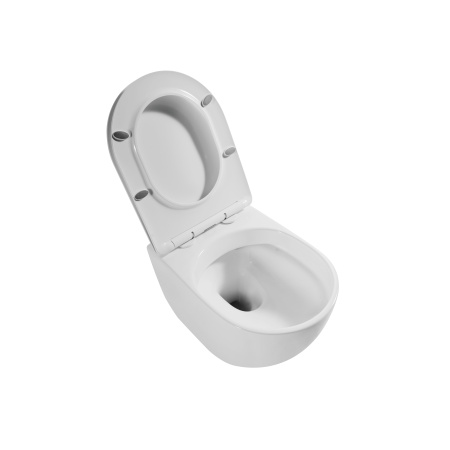 Унитаз Grossman Thin Rim GR-5601S (520х360х360) тонкий ободок,белый с тонкой крышкой,микролифт,1 место