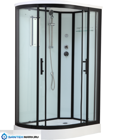 Душевая кабина Timo Standart T-6602 Black R 120x85