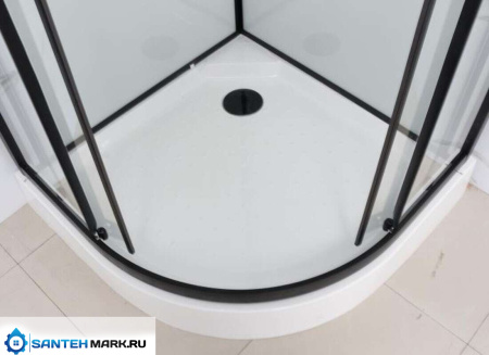 Душевая кабина Frank F400 Black 100x100 без крыши