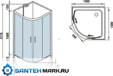 Душевая кабина WeltWasser WW500 Halle 1001