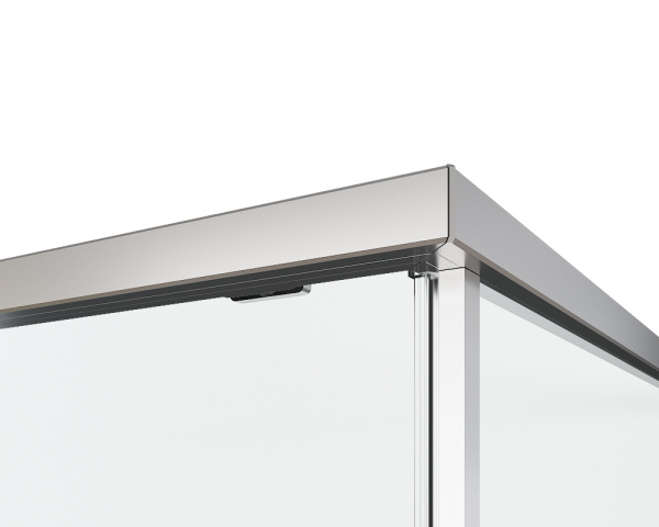 Душевой уголок Vincea Ultima VSR-7UL9012CLGM, 1200*900, вороненая сталь, стекло прозрачное