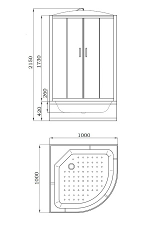 Душевая кабина Parly EC1021