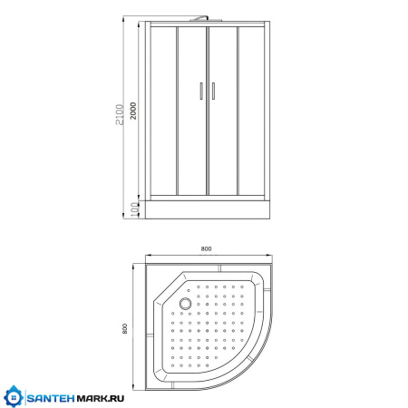 Душевая кабина Parly EC83P Душевая кабина Parly EC83P