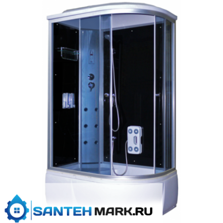 Душевая кабина Aquacubic 3306А grey black L