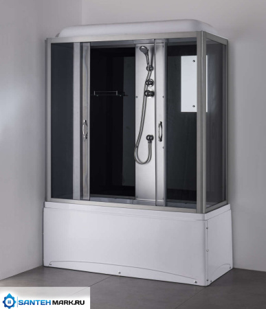 Душевая кабина Taliente TA-15070G 150x70 стекло тоннированное, профиль матовый хром, правая