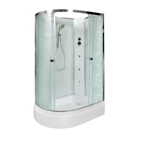 Душевая кабина DTO EM 2712 R N с гидромассажем (гм.) 120x80