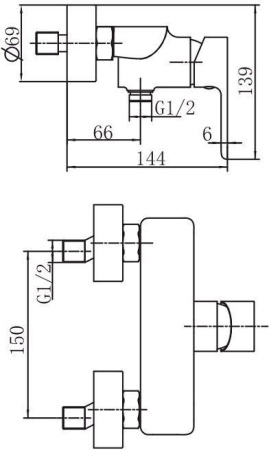 Смеситель Aquanet Arctic AF520-30СW