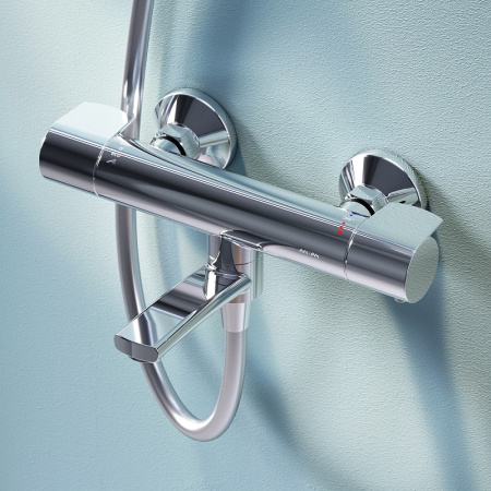 Смеситель для ванны AM.PM X-Joy F85A50000 с термостатом Хром Смеситель для ванны AM.PM X-Joy F85A50000 с термостатом Хром