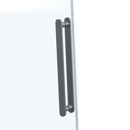 Душевая дверь в нишу Vincea Como Soft VDS-1CS130CLGM, 1300, вороненая сталь, стекло прозрачное