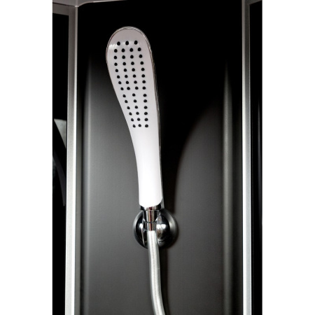 Душевая кабина DTO L 801 GM BLACK 100x100 с гидромассажем