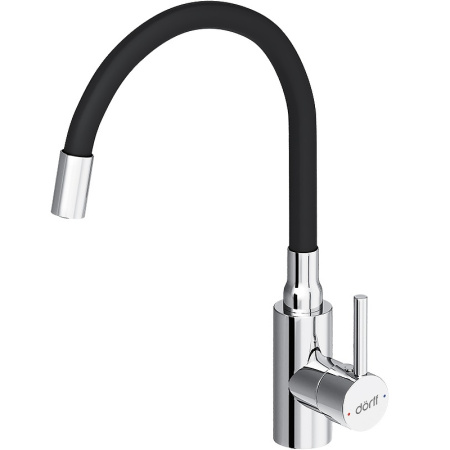Смеситель для кухонной мойки Dorff Logic D3007622 Хром Черный