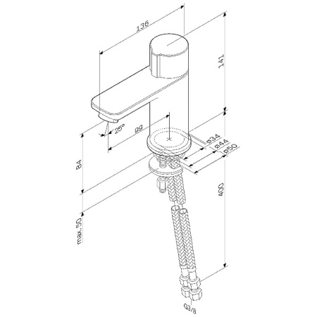 Смеситель для раковины AM.PM X-Joy F85A02500 Хром Смеситель для раковины AM.PM X-Joy F85A02500 Хром