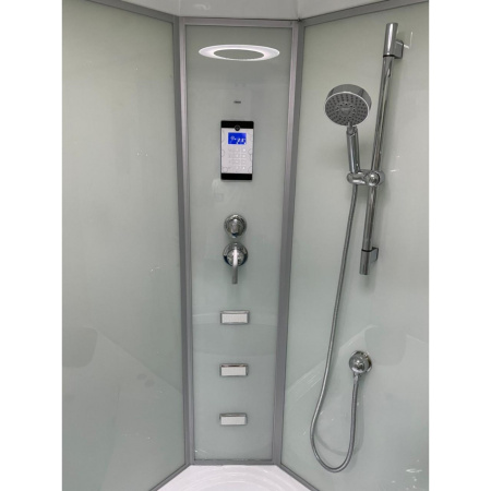 Душевая кабина Frank F-651 Blaсk с баней 130x130