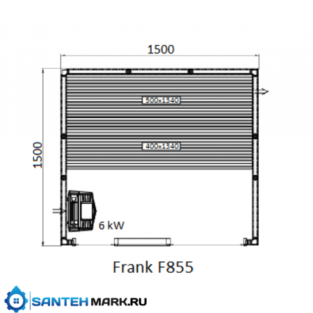 Сауна Frank F 851 (210x150x210) Кедр Экстра