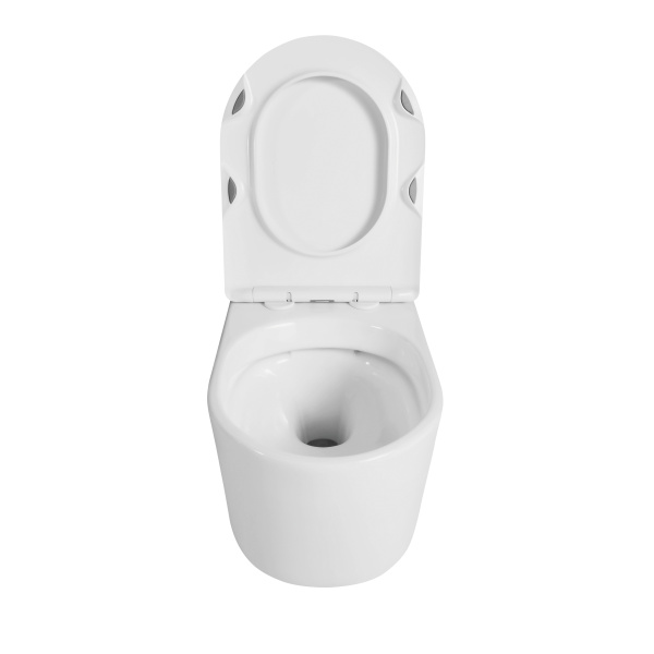 Унитаз Grossman Thin Rim GR-5602S (520х365х345) тонкий ободок,белый с тонкой крышкой,микролифт,1 место