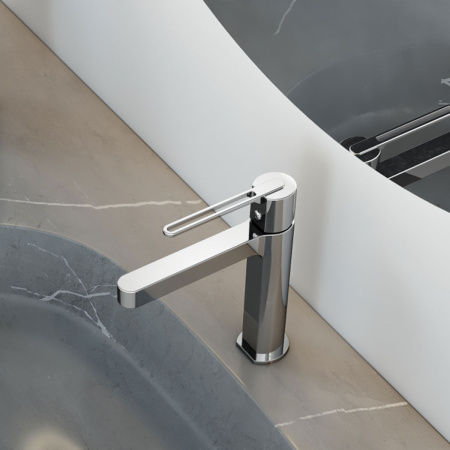 Смеситель для раковины Vincea Rondo VBF-1R1CH однорычажный, хром