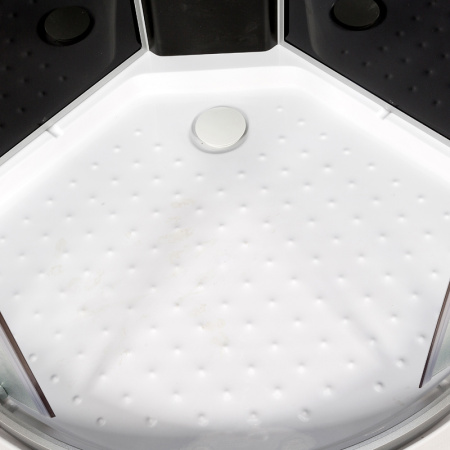 Душевая кабина DTO L 801 EL BLACK 100x100 с электрикой Душевая кабина DTO L 801 EL BLACK 100x100 с электрикой