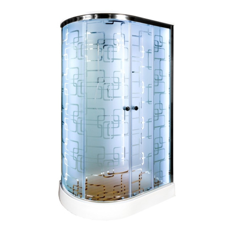 Душевая кабина DTO EM 1511 R LED 110х80