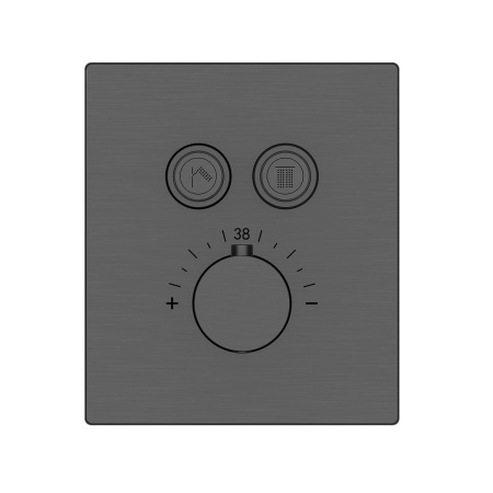 Смеситель для душа Vincea VSCV-321TGM двухфункциональный, термостатический, вороненая сталь