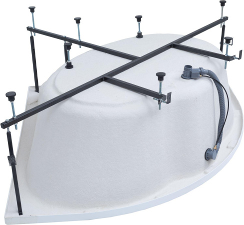 Ванна Aquanet Santiago 160x160 (с каркасом и фронтальной панелью)