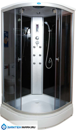 Душевая кабина Водный мир ВМ-881 стандарт тонированные/черный 100x100