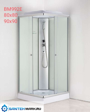 Душевая кабина Водный мир 80х80 ВМ-992 Е стекло матовое, профиль хром