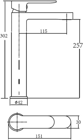 Смеситель Aquanet Passion AF300-11B