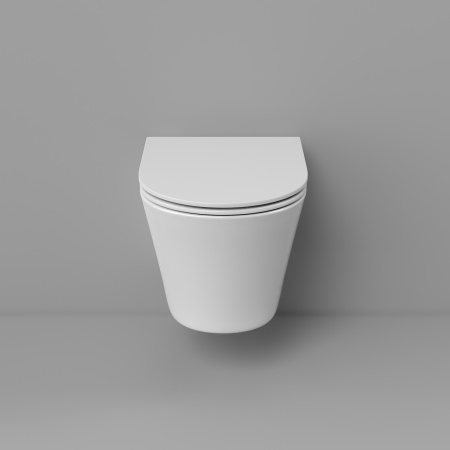 Унитаз Grossman Thin Rim GR-5604SQ (520х360х355) тонкий ободок,белый с тонкой крышкой,микролифт,смыв торнадо,1 место