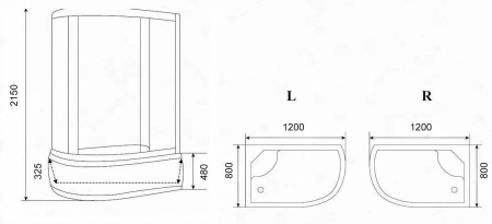 Душевая кабина Parly EB120R