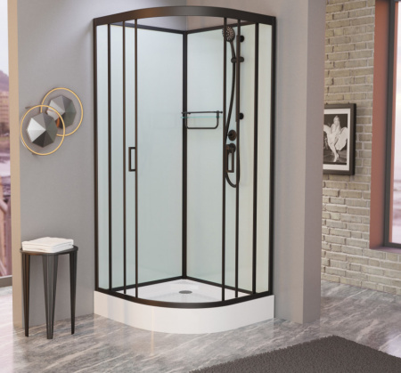 Душевая кабина Frank F420 Black 120x120 без крыши Душевая кабина Frank F420 Black 120x120 без крыши