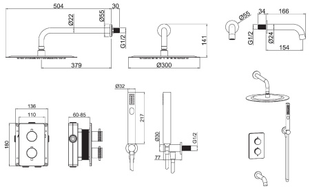 Душевой гарнитур Allen Brau Priority 5.31014-00 (с внутренней частью) хром Душевой гарнитур Allen Brau Priority 5.31014-00 (с внутренней частью) хром