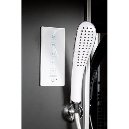 Душевая кабина DTO L 810 GM+EL BLACK 100x100 с гидромассажем и электрикой Душевая кабина DTO L 810 GM+EL BLACK 100x100 с гидромассажем и электрикой