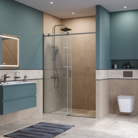 Душевая дверь в нишу BelBagno SOFT_CLOSE-2-BF-1-150-C-GM