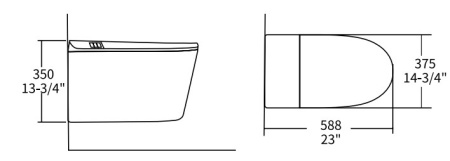 Унитаз Allen Brau Smart 4.I1001.20 белый, с функцией биде