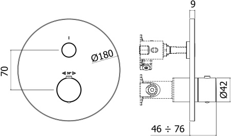 Смеситель Paffoni Compact Box CPT013HGSP