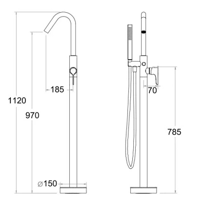 Смеситель Boch Mann SELLA W для отдельностоящей ванны, цвет белый, латунь BM9636 Смеситель Boch Mann SELLA W для отдельностоящей ванны, цвет белый, латунь BM9636