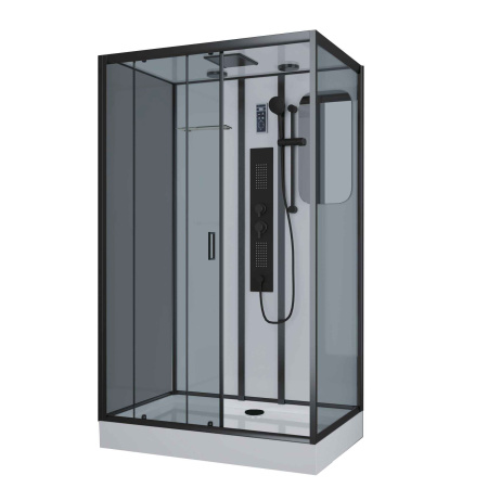 Душевая кабина Niagara Premium NG-6912-01GQR BLACK 120x80