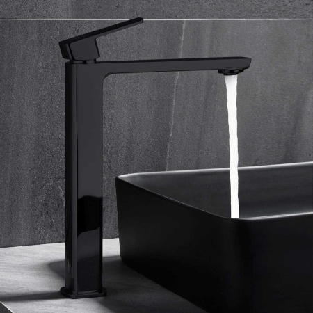 Смеситель для раковины Vincea Next VBF-1N2MB однорычажный, черный