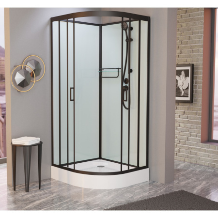 Душевая кабина Frank F420 Black 120x120 без крыши Душевая кабина Frank F420 Black 120x120 без крыши