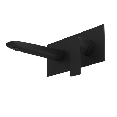 Смеситель для раковины Berges VENTAS S скрытого монтажа, совместный, черный матовый(076006)