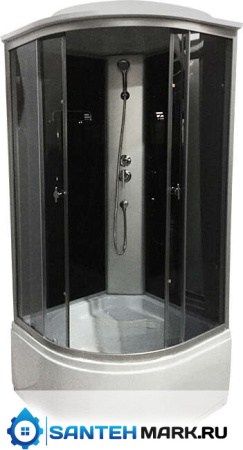 Душевая кабина Водный мир ВМ-8811E тонированные/белые 90x90 Душевая кабина Водный мир ВМ-8811E тонированные/белые 90x90