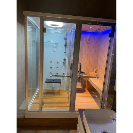 Душевая кабина с сауной Frank F-918 R 180x130