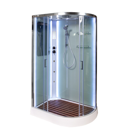 Душевая кабина DTO A 102 L ED и гидромассажем 120x80