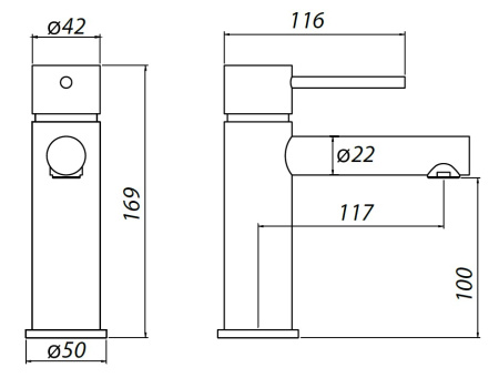 Смеситель Allen Brau Glority 5.51001-00 хром