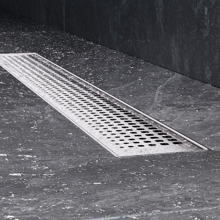 Трап для душа Am.Pm MasterFlow 60 W01SC-P11-060-01SB с решеткой Хром матовый Cut Gradient