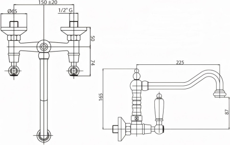Смеситель для кухонной мойки Cezares First FIRST-LLP-01-M Смеситель для кухонной мойки Cezares First FIRST-LLP-01-M