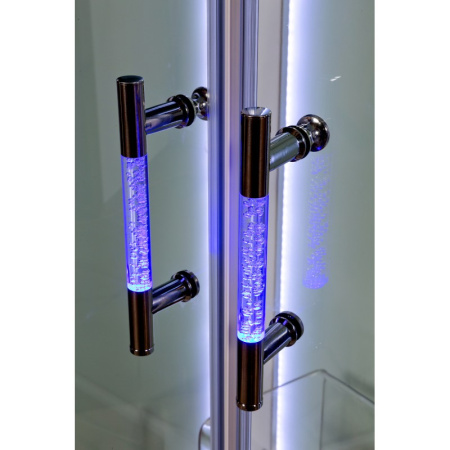 Душевая кабина DTO A 102 L ED с кнопкой и гидромассажем 120x80